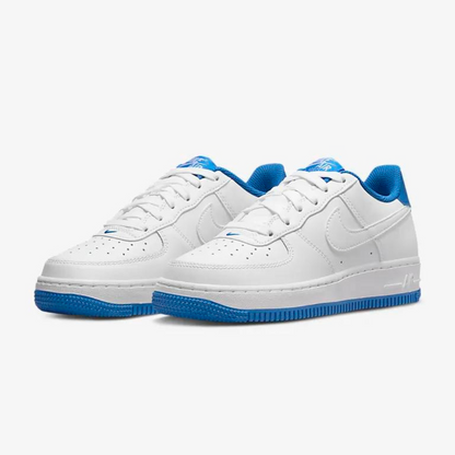 Kids Nike Air Force 1 - White Medium Blue